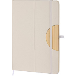 Cuaderno fabricado con cartones de leche con tarjeta nfc