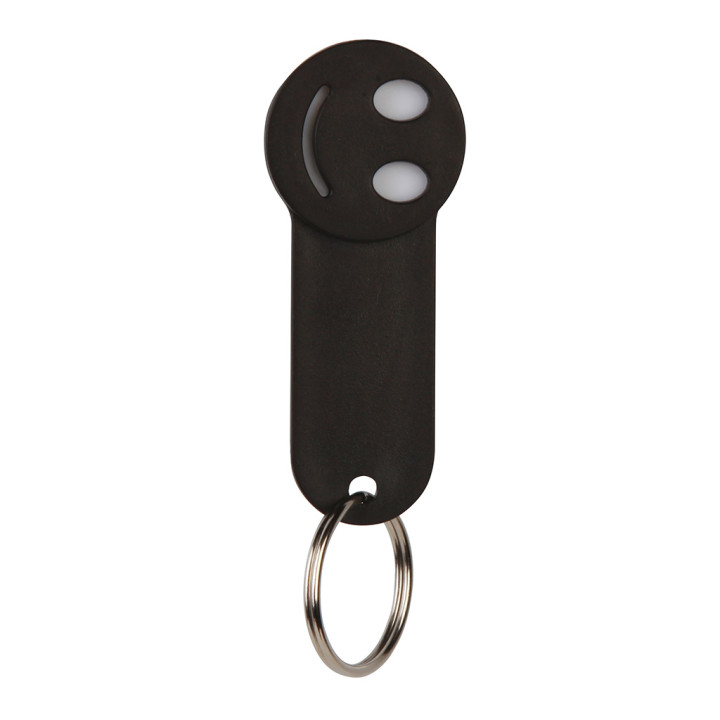 Llavero porta moneda plástico/metal