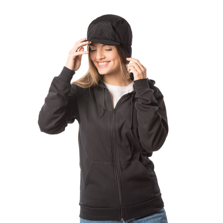 Gorra polar 4 paneles forro polar/nylon