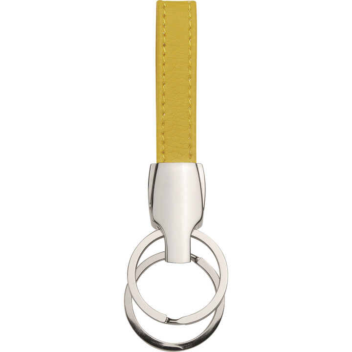 Llavero doble anilla metal/pvc