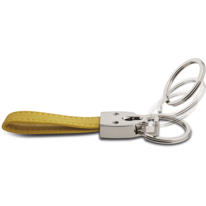 Llavero doble anilla metal/pvc