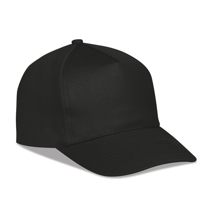 Gorra de rejilla 5 paneles algodón/poliéster