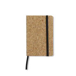 Libreta a6 tipo moleskine papel/corcho