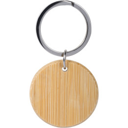 Llavero de bambú con etiqueta nfc