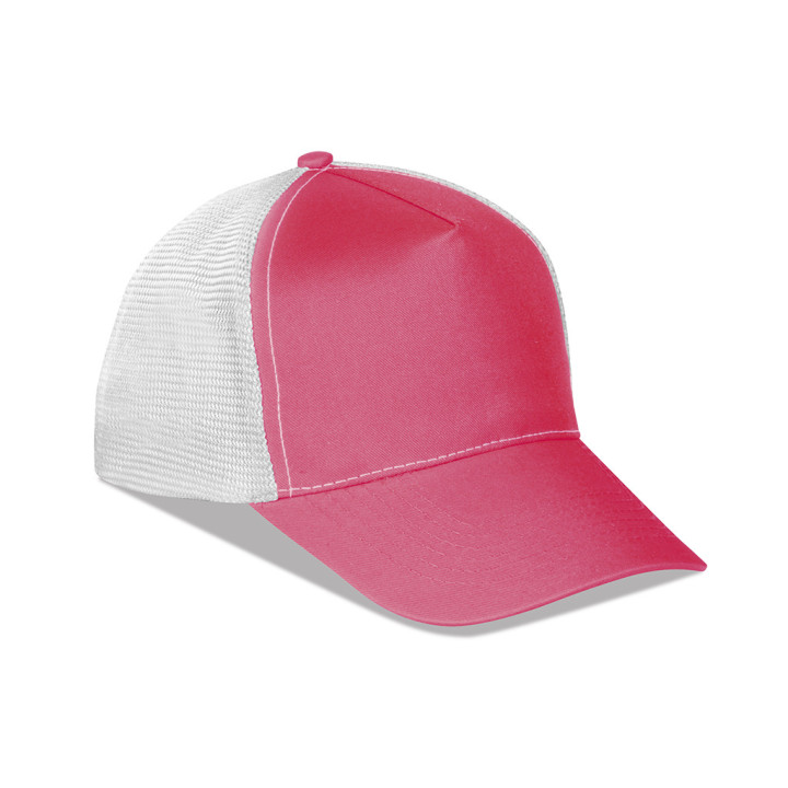 Gorra rejilla 5 paneles 100% poliéster