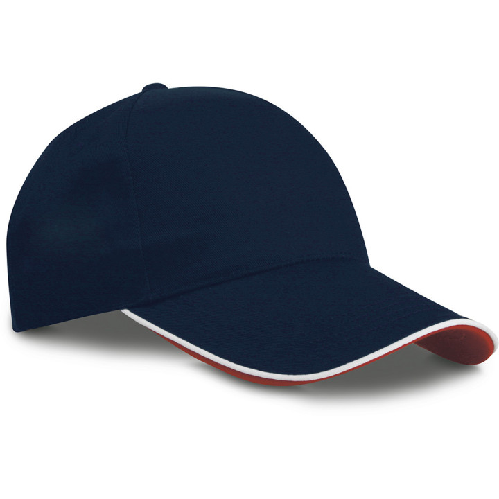 Gorra 5 paneles bandera italiana