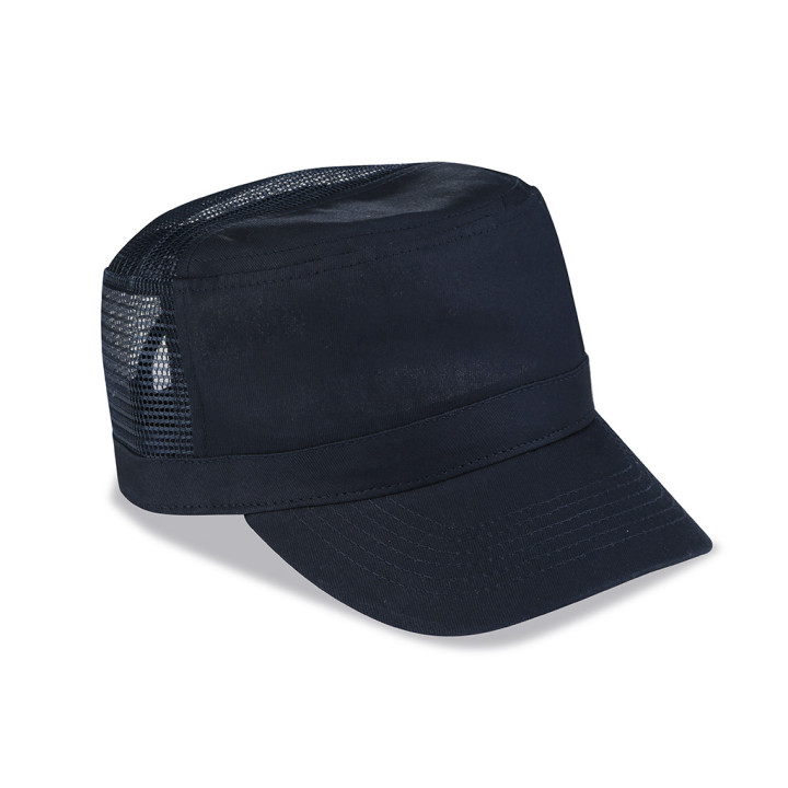 Gorra militar rejilla algodón/poliéster