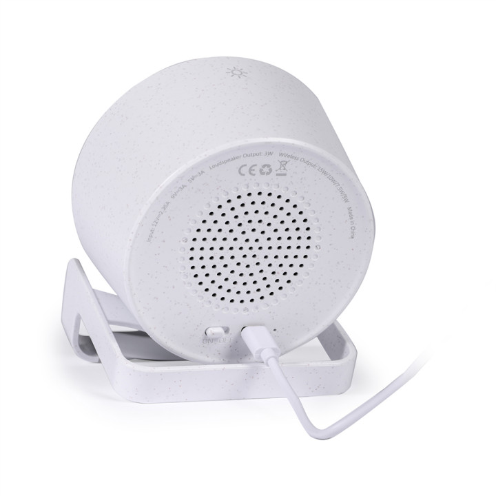 Altavoz bluetooth con cargador inalámbrico