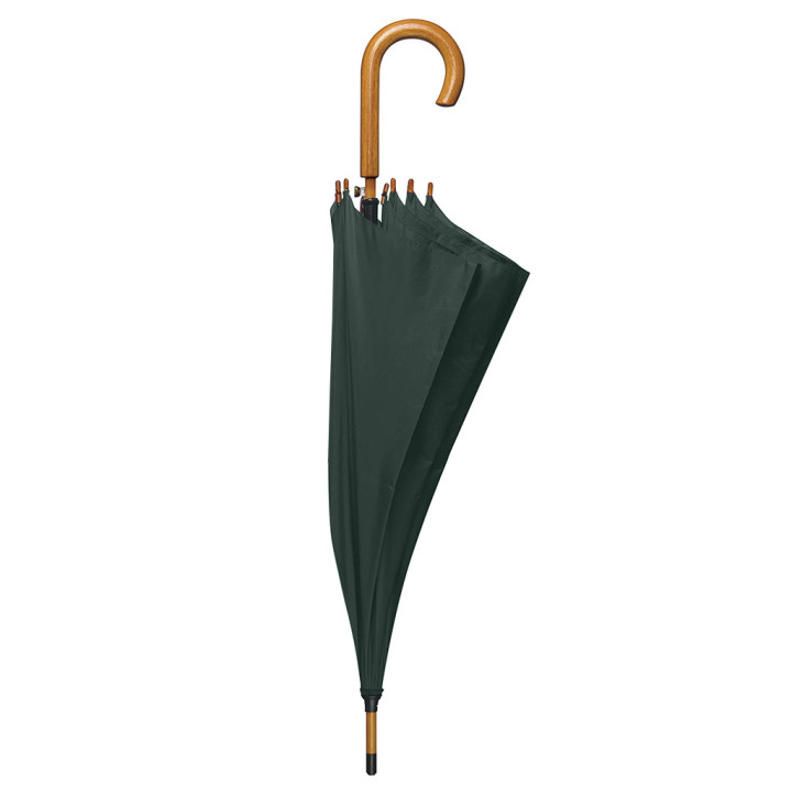 Paraguas madera automático 23" mango curvo