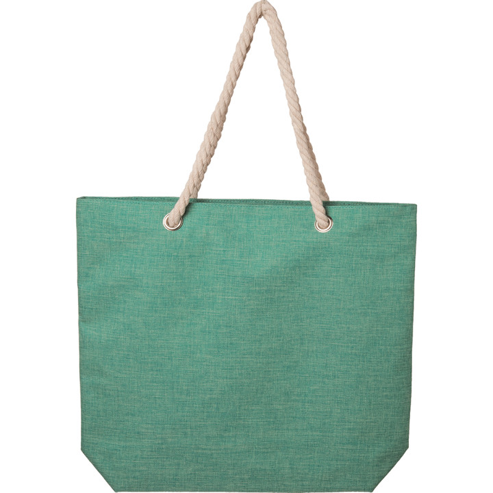 Bolsa de playa efecto melange poliéster 600d