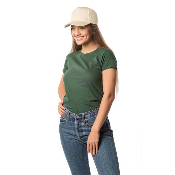 Gorra 5 paneles de algodón orgánico