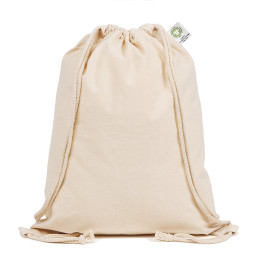 Mochila cuerdas algodón orgánico color natural 200gr.