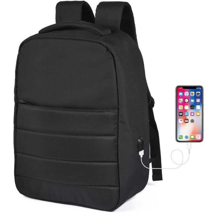 Mochila antirrobo rpet con puerto de carga usb