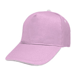 Gorra 5 paneles sandwich 100% algodón
