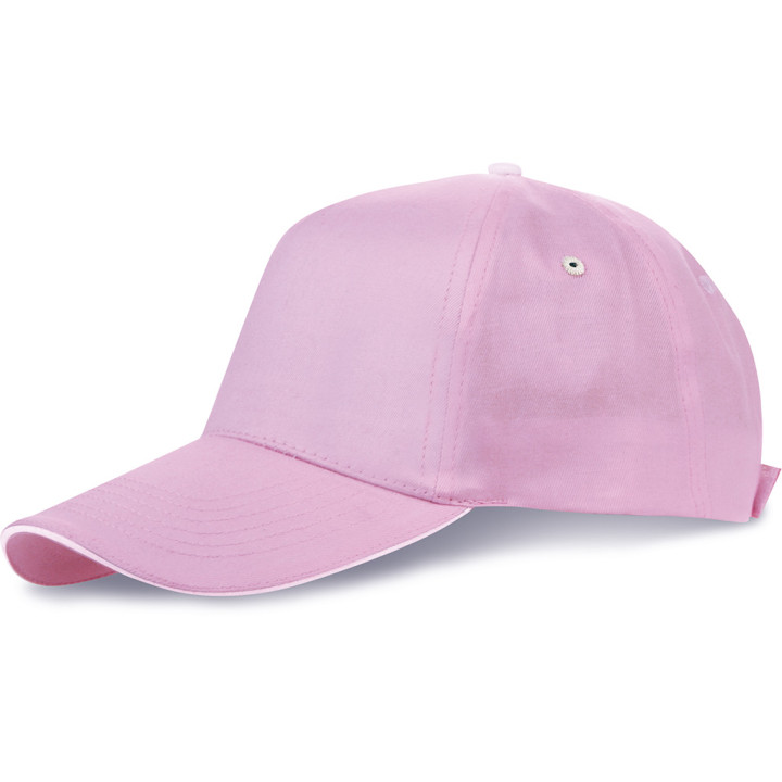 Gorra 5 paneles sandwich 100% algodón