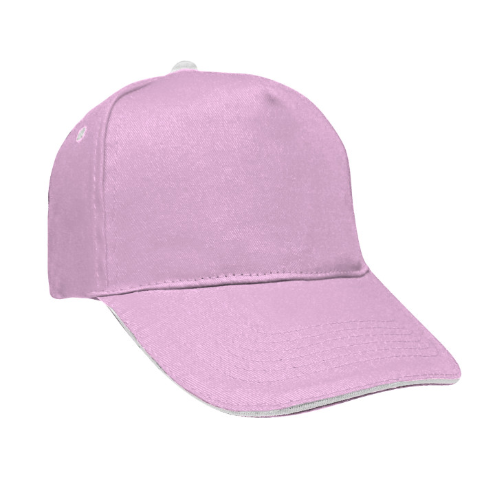 Gorra 5 paneles sandwich 100% algodón