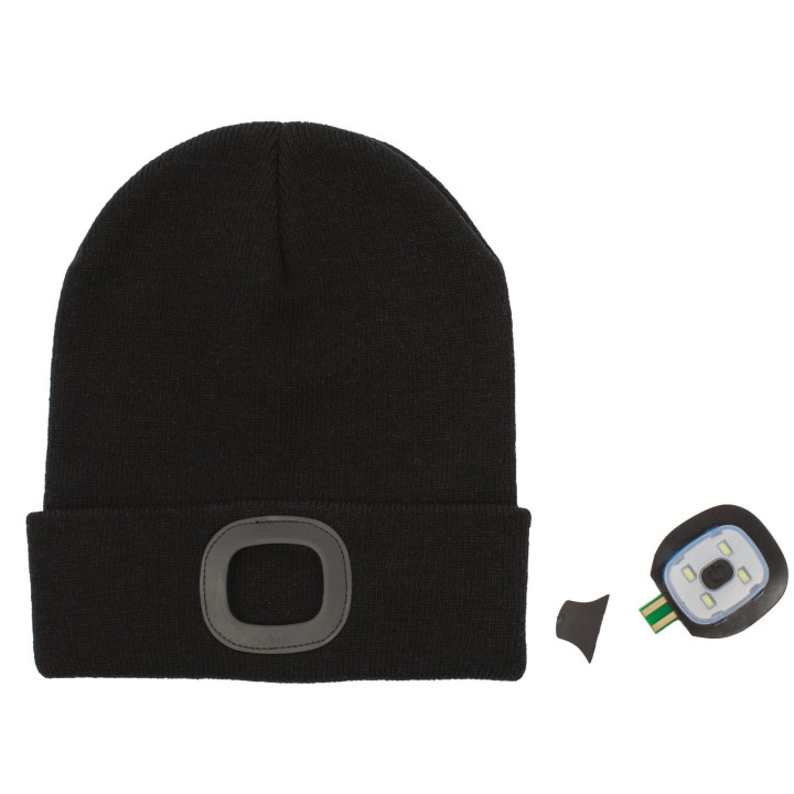 Gorro con luces led cob
