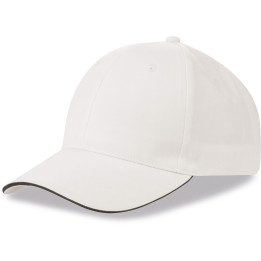 Gorra 6 paneles sandwich 80% poliéster/20% algodón