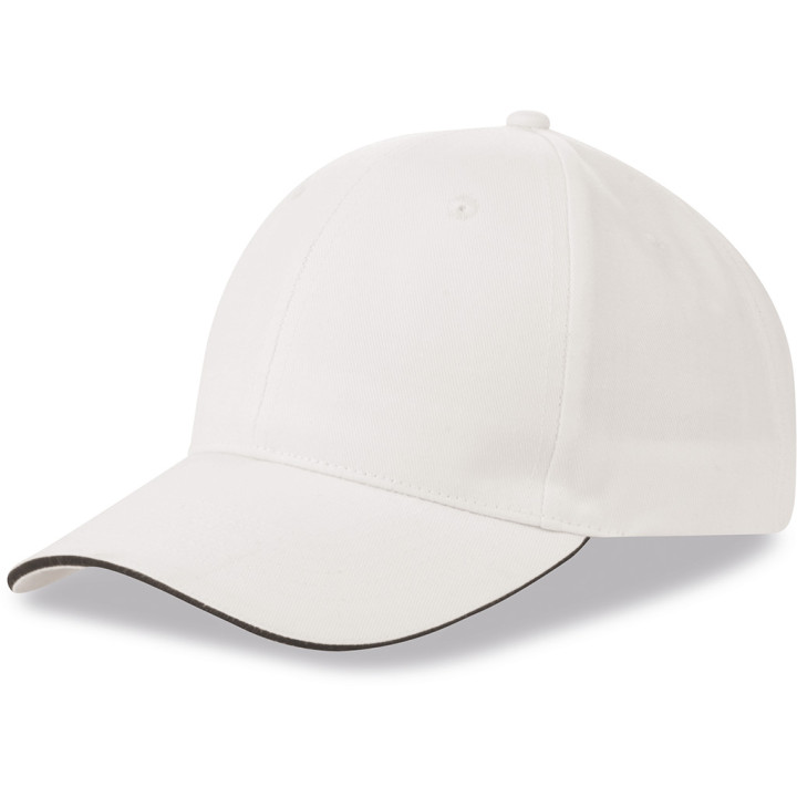 Gorra 6 paneles sandwich 80% poliéster/20% algodón