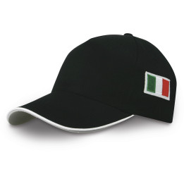 Gorra 5 paneles bandera italiana