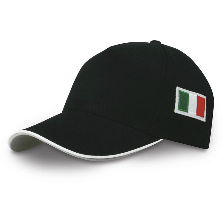 Gorra 5 paneles bandera italiana