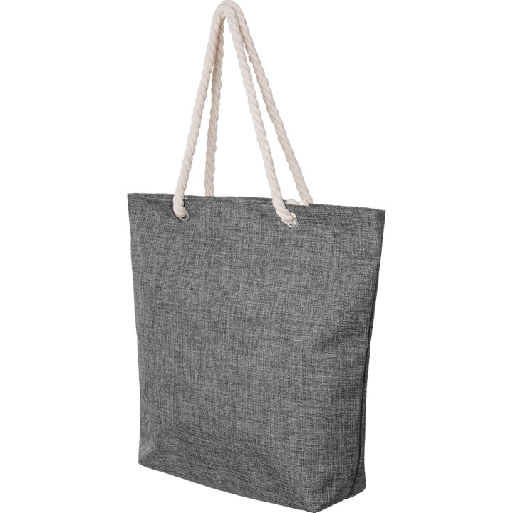 Bolsa de playa efecto melange poliéster 600d
