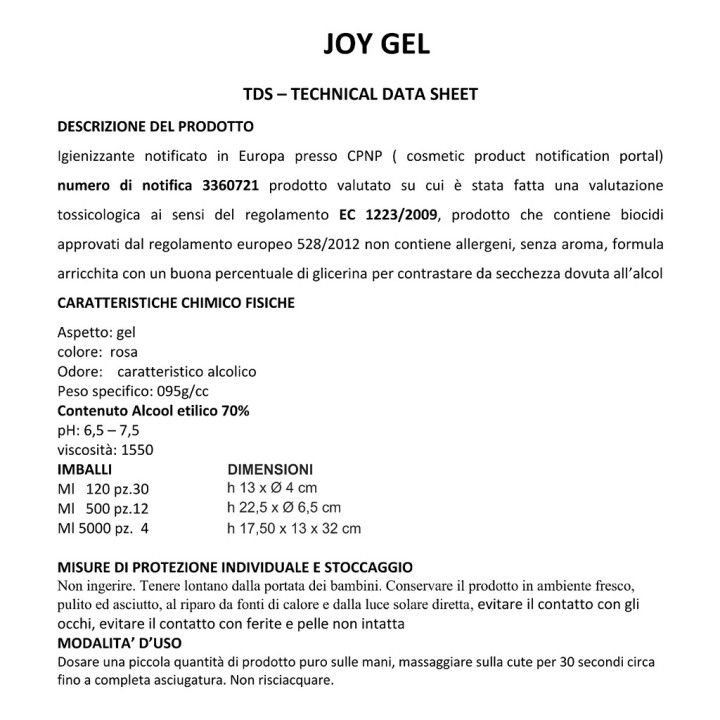 Gel alcohólico higienizante instantáneo