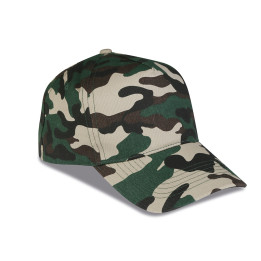 Gorra 5 paneles camuflaje 100% algodón
