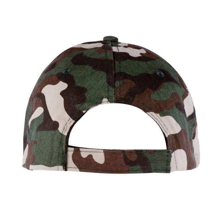 Gorra 5 paneles camuflaje 100% algodón