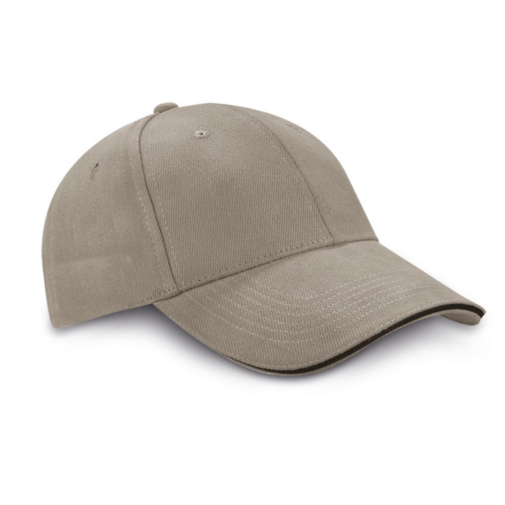Gorra 6 paneles 100% algodón
