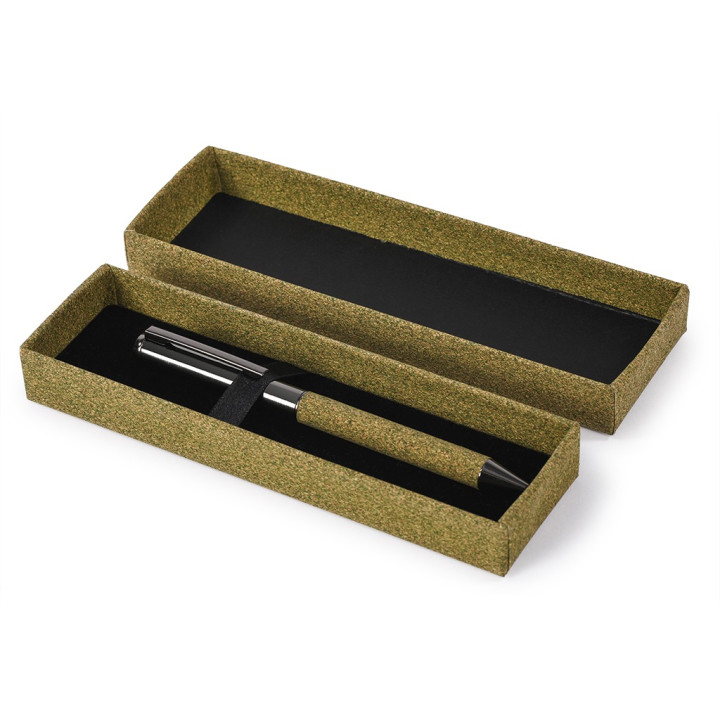 Bolígrafo de posos de té en caja de regalo