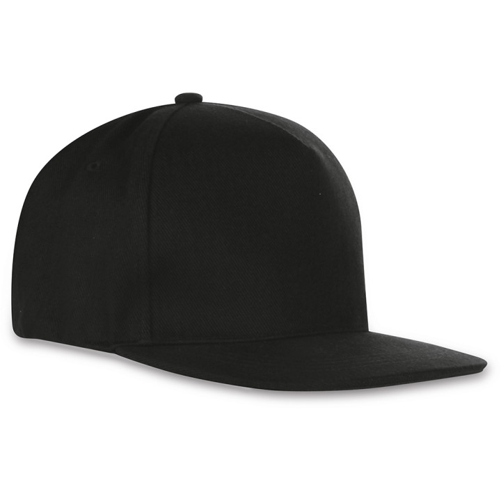 Gorra rapper 5 paneles 100% algodón