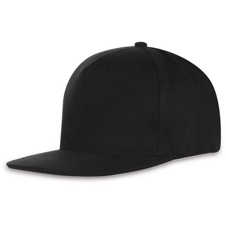 Gorra rapper 5 paneles 100% algodón