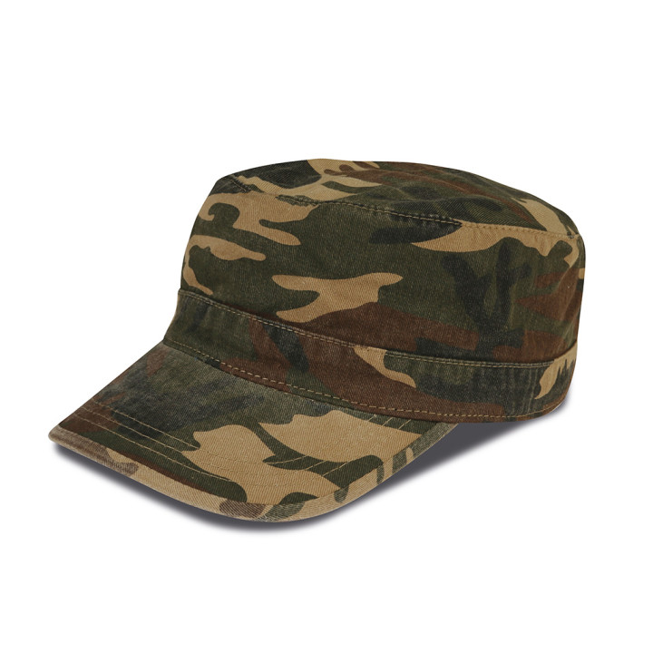 Gorra militar 100% algodón efecto lavado
