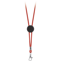 Lanyard cordón poliéster con placa estampación