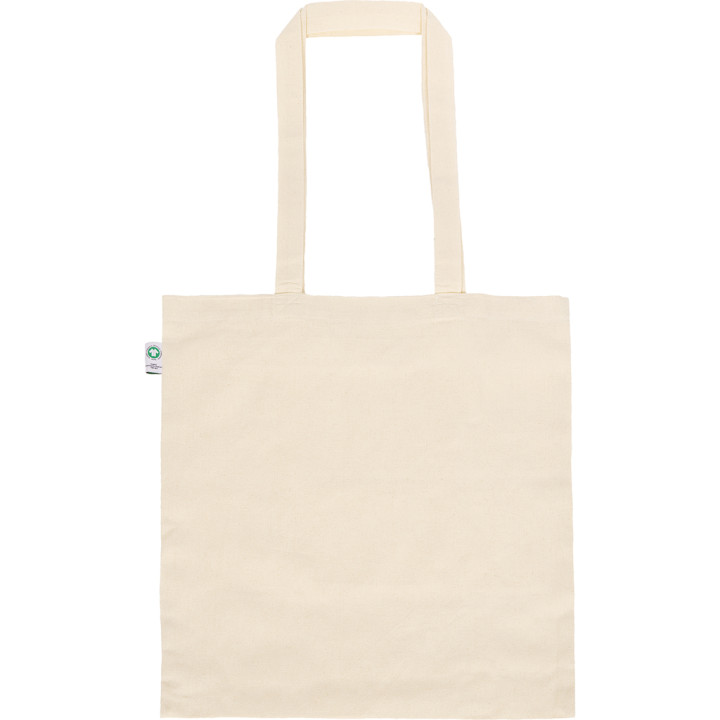 Bolsa shopping algodón orgánico 140gr. asas largas