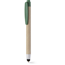 Bolígrafo papel reciclado pantalla táctil
