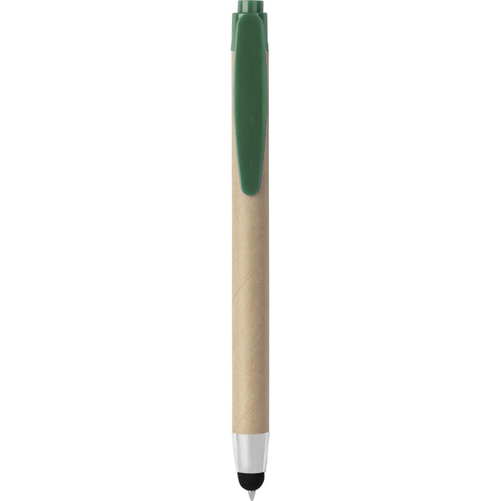 Bolígrafo papel reciclado pantalla táctil