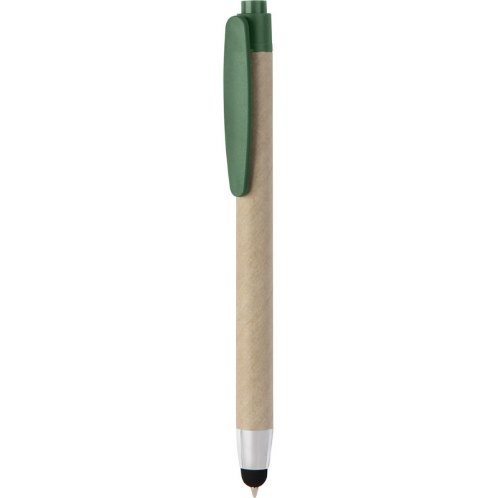 Bolígrafo papel reciclado pantalla táctil