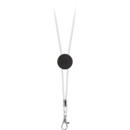 Lanyard cordón poliéster con placa estampación