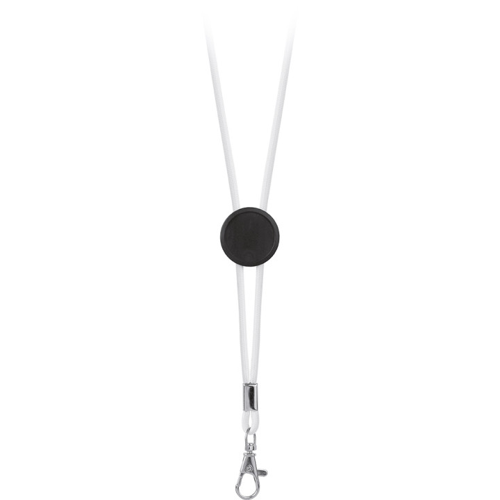 Lanyard cordón poliéster con placa estampación