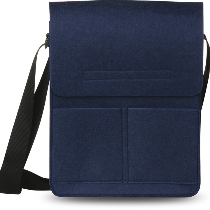 Bolso de hombro fabricado en fieltro