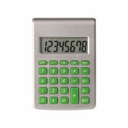 Calculadora 8 digitos alimentada con agua