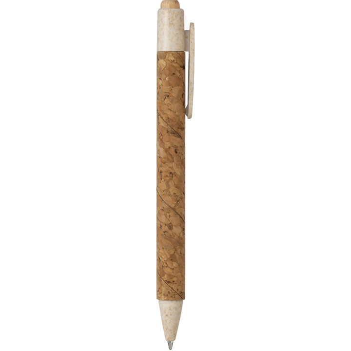 Bolígrafo fabricado en corcho y plástico