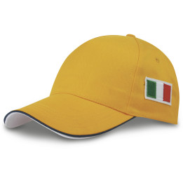 Gorra 5 paneles bandera italiana