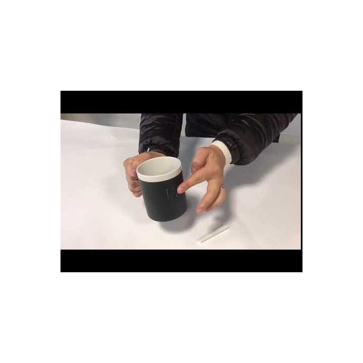 Taza cerámica 320 ml para dibujar con tiza