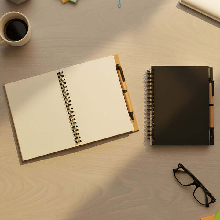 Libreta ecológica con bolígrafo