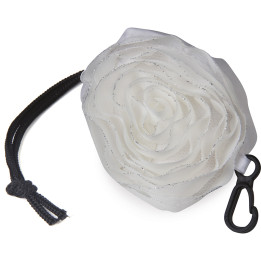 Bolsa shopping plegable nylon forma rosa