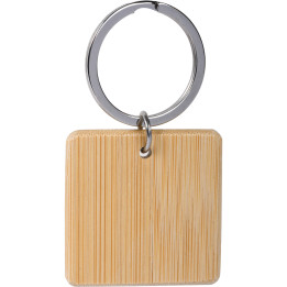 Llavero de bambú con etiqueta nfc