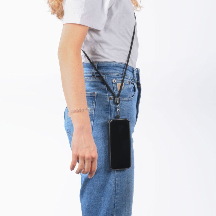 Lanyard con soporte para telefóno móvil